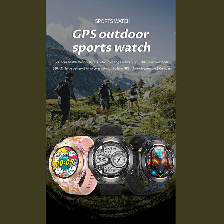 Premium Waterproof Sports Watch for Men and Women – 50M Waterproof, Dual Time, Pedometer, Stopwatch, Alarm, Countdown, Shockproof, EL Backlight, Lightweight Military Clock - StrengthXPhysiotherapy