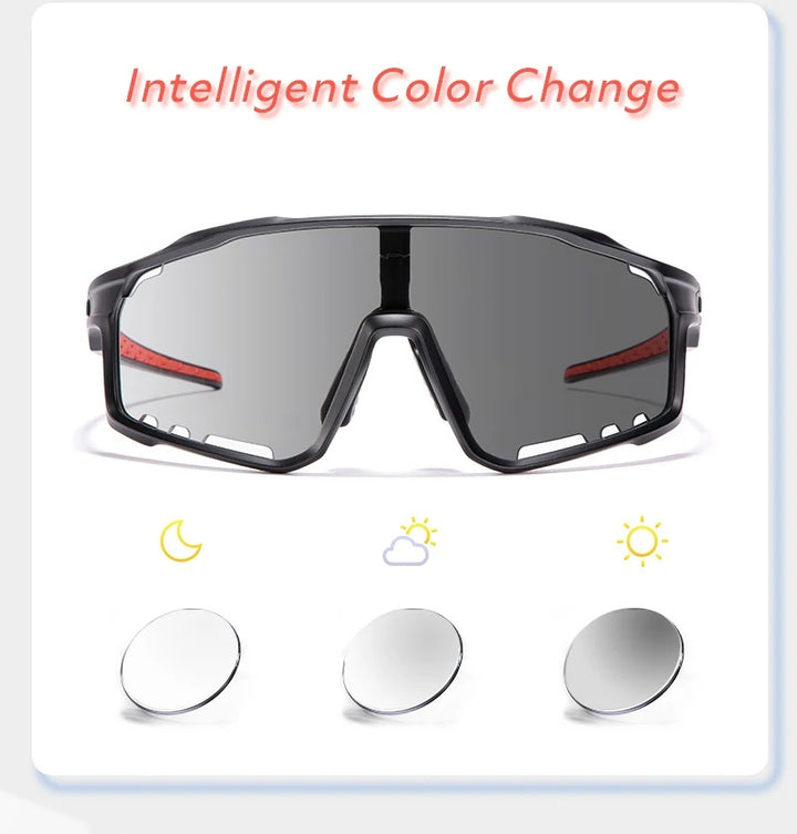 Premium Photochromic Cycling Sunglasses for Men & Women – UV400 Protection, Adjustable Lenses, Sports Eyewear for Running, MTB, Bike, Road Cycling & Driving - StrengthXPhysiotherapy