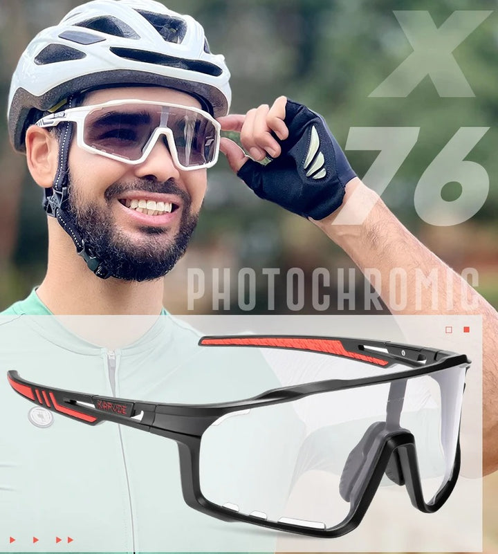 Premium Photochromic Cycling Sunglasses for Men & Women – UV400 Protection, Adjustable Lenses, Sports Eyewear for Running, MTB, Bike, Road Cycling & Driving - StrengthXPhysiotherapy
