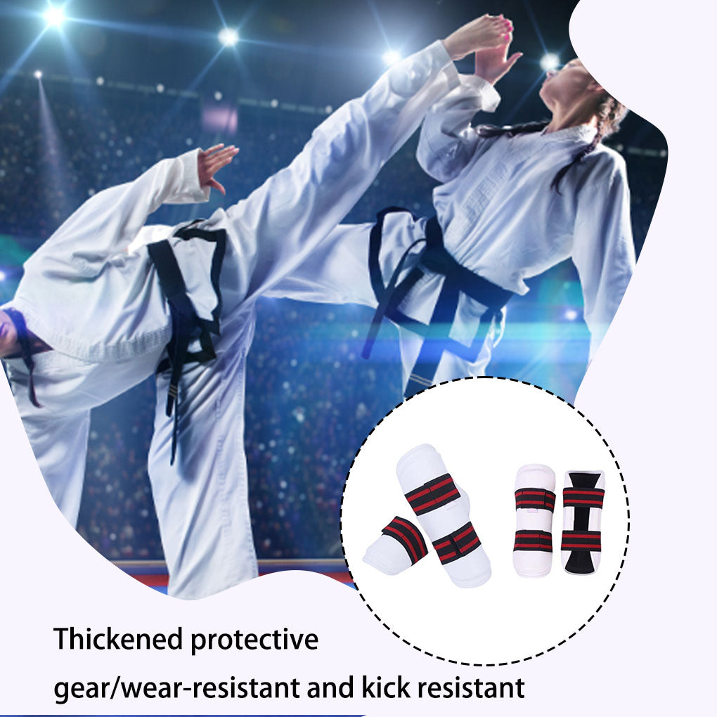 Premium Taekwondo Arm & Shin Guards – Kickboxing, MMA, Muay Thai Leggings, Ankle Protection, Protective Foam Insert, Secure  