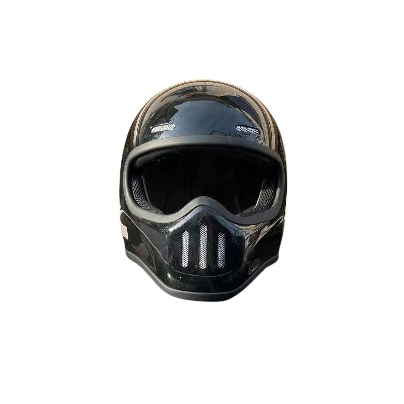 Premium Full Face Motorcycle Helmet – Retro Tokyo Style, Fiberglass, Clear Visor, Japan TT Design, Casco Moto for Men & Women