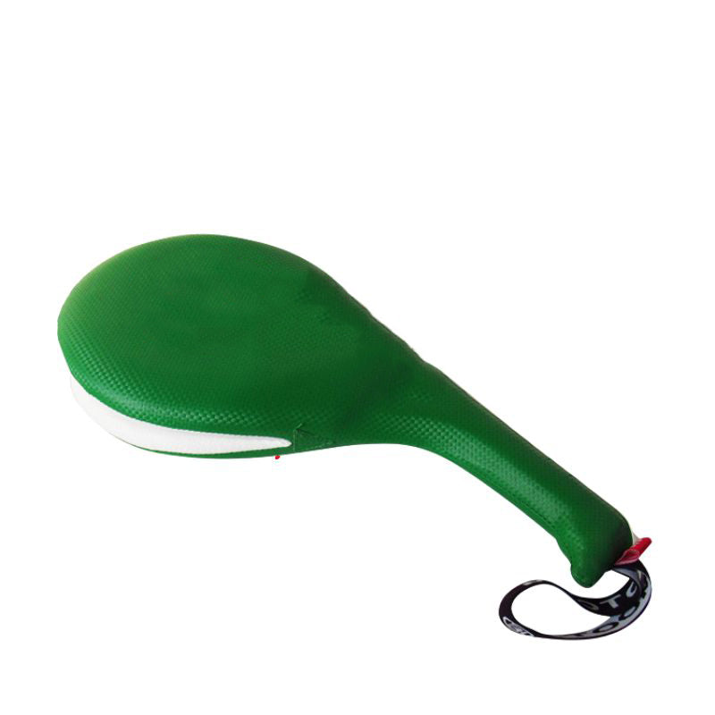 Premium Taekwondo Foot Target Kick Pad – Boxing, Kickboxing, & Sanda Training Equipment – Durable PU Leather, High Elastic Sponge – Double Target Design for High & Low Kicks – Buzz Sound & Wrist Grip – 40x20x8cm - StrengthXPhysiotherapy