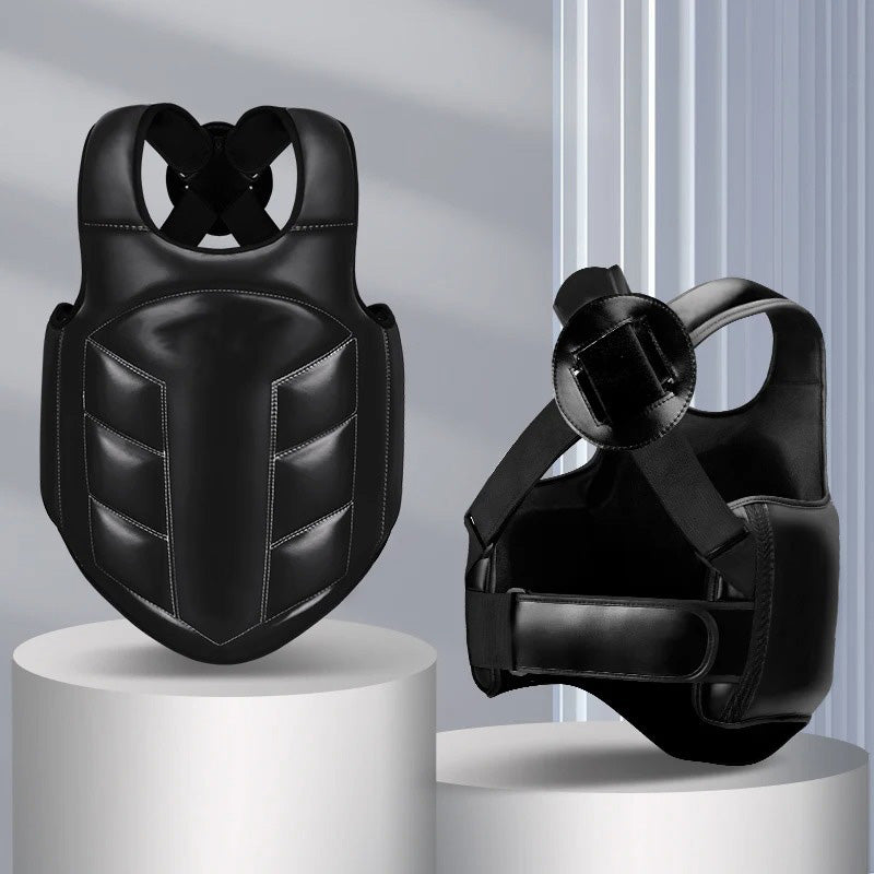 Premium Boxing Chest Guard – Reversible Rib Shield Protector for MMA, Taekwondo, Kickboxing & Martial Arts – Body Vest for Training, Target Practice, and Sanda - StrengthXPhysiotherapy