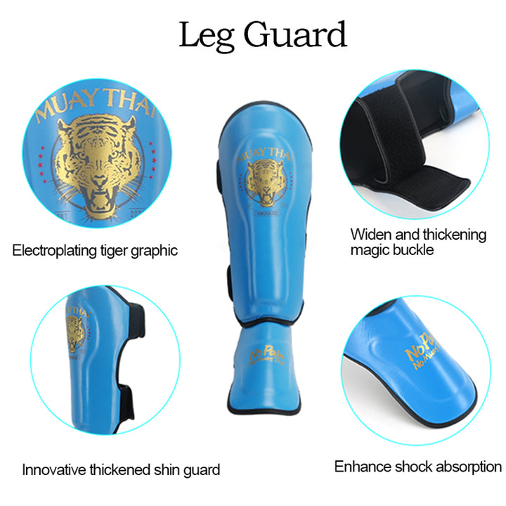 Premium Sanda Leg Protectors – Instep Boxing Foot Guards, Thai Boxing Gaiters, Leg Sleeves for Fighting & Combat Sports
