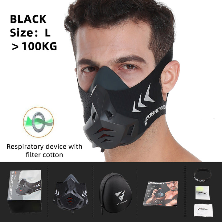 Premium Sports Mask for Running, Cycling, Gym & High Altitude Training – Cardio Workout Conditioning Mask, Air Filtration,