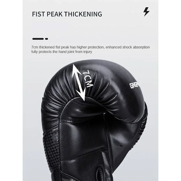 Premium Boxing Gloves – High Quality PU Leather, Wear-Resistant & Breathable, Thickened Protective Gloves for Sanda & Combat