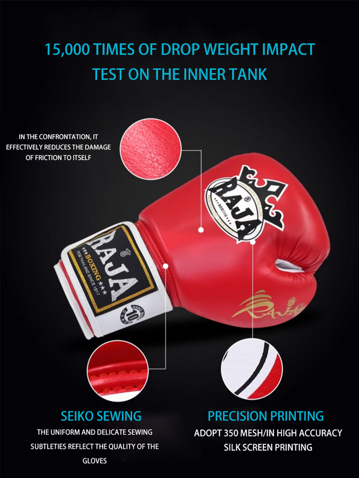 Premium Muay Thai Boxing Gloves – High Quality Kickboxing & MMA Training Gloves for Men, Durable Martial Arts Gear for Combat