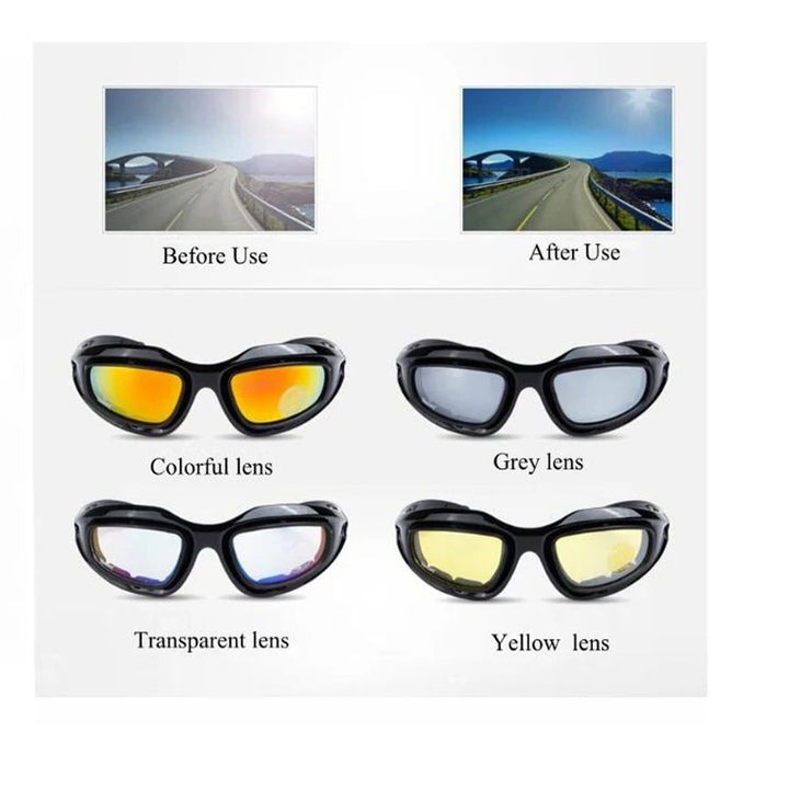 Premium Tactical Polarized Sport Glasses – UV Protection, Anti-Glare, 4 Lens Options for Shooting, Airsoft, Hunting, Hiking & Safety Eyewear - StrengthXPhysiotherapy