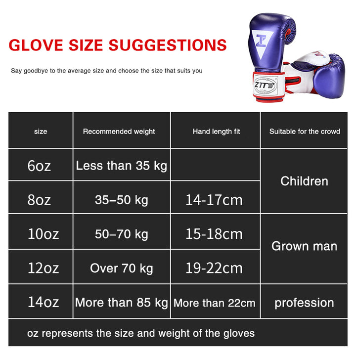 Premium Boxing Gloves for Men & Women – High Quality Leather, Durable Combat Gloves for MMA, Muay Thai, Karate & Sanda 