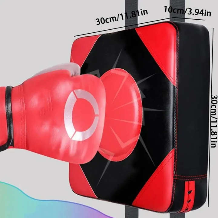 Premium Leather Wall Focus Pads – Adjustable Height Boxing & Muay Thai Target – Durable Foam Padding for Safe Impact – Ideal for Martial Arts, Taekwondo & Kicking Practice – Easy DIY Installation - StrengthXPhysiotherapy