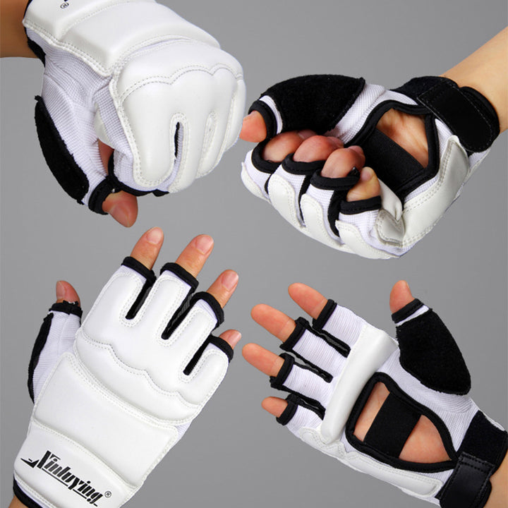 Premium Boxing Gloves for Adults & Kids – Half Finger Design for MMA, Muay Thai, Karate, Taekwondo & Fitness – High-Quality 