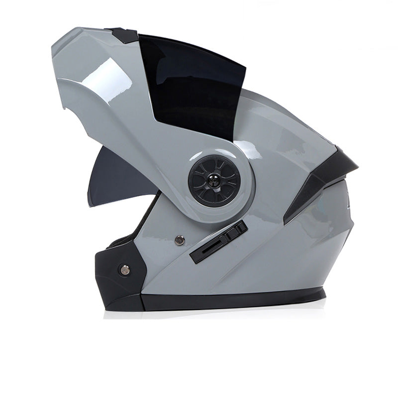 Premium Full Face Motorcycle Helmet - DOT & ECE Certified, Double Lens, Inner Sun Visor, Lightweight ABS Shell Removable Nose