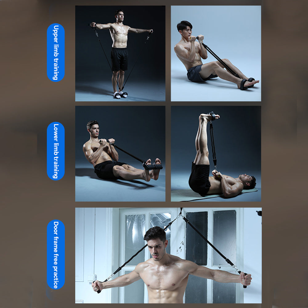 Premium Pedal Resistance Band Puller – Multi-Functional Home Exercise Equipment for Men, Adjustable Tension, Full Body 