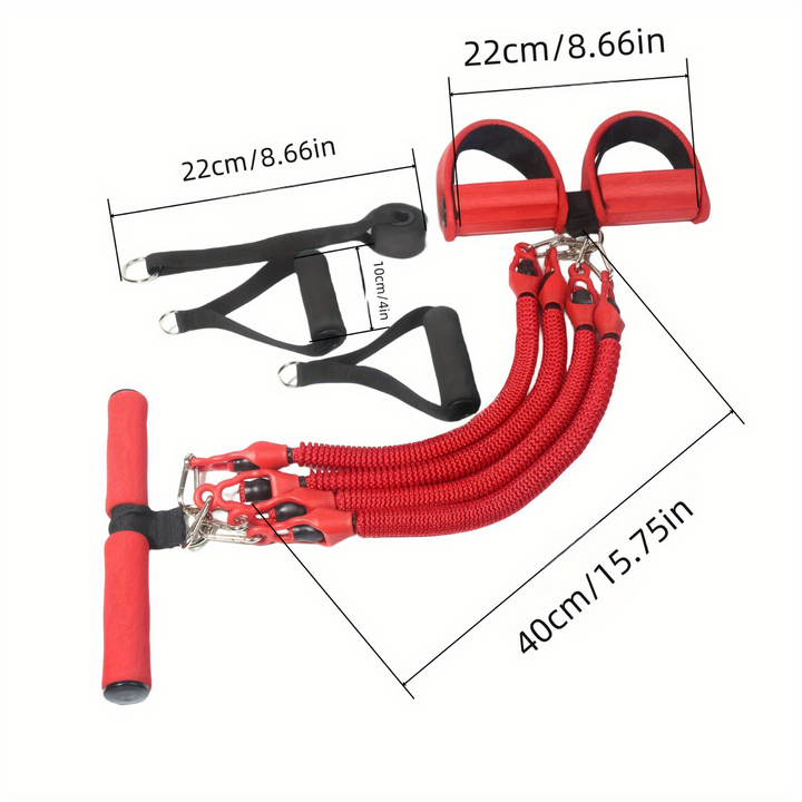 Premium Pedal Resistance Band Puller – Multi-Functional Home Exercise Equipment for Men, Adjustable Tension, Full Body 