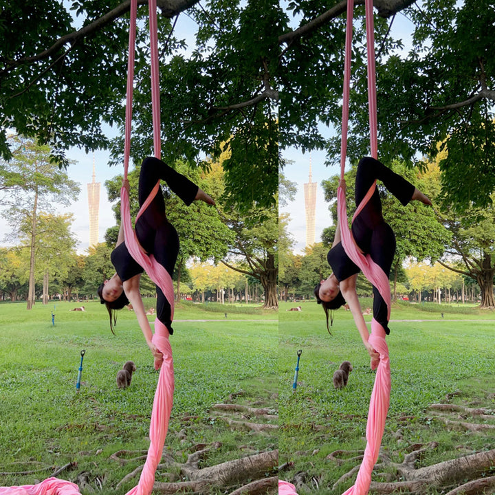 Premium Aerial Silks Yoga Hammock for Fitness 12M Nylon Anti-Gravity Swing, High Load Bearing, Pilates Bodybuilding Equipment