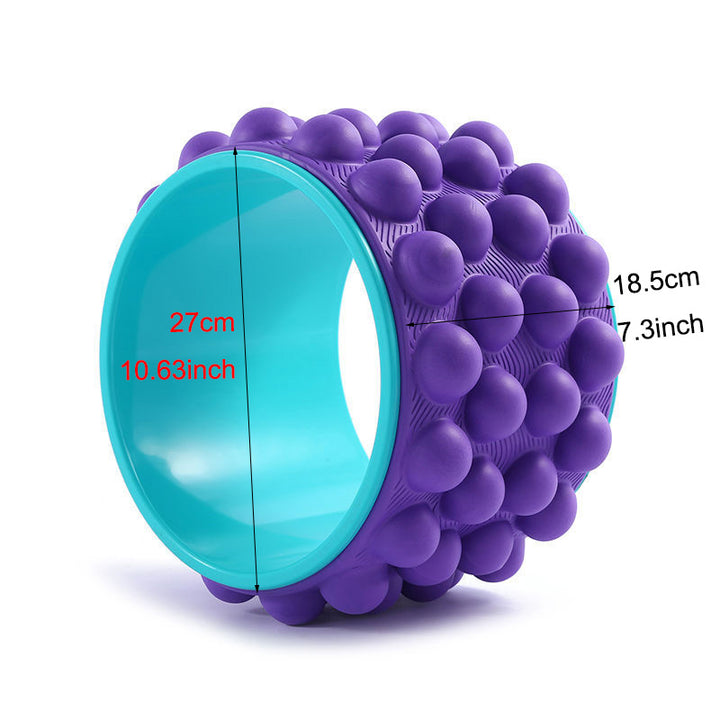 Premium Yoga Wheel – Back Stretcher & Massager for Pain Relief – Durable, Non-Slip Frame – Strong Support Up to 440 lbs 