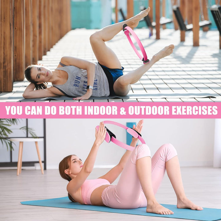 Premium Pilates Fitness Ring – Home Gym Equipment for Strength & Toning – Ideal for Resistance Training, Body Sculpting, and