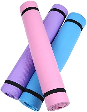 Premium 6MM Thick Yoga Mat – Anti-Skid EVA Foam Exercise & Pilates Mat – Comfortable, Durable Sports Fitness Mat