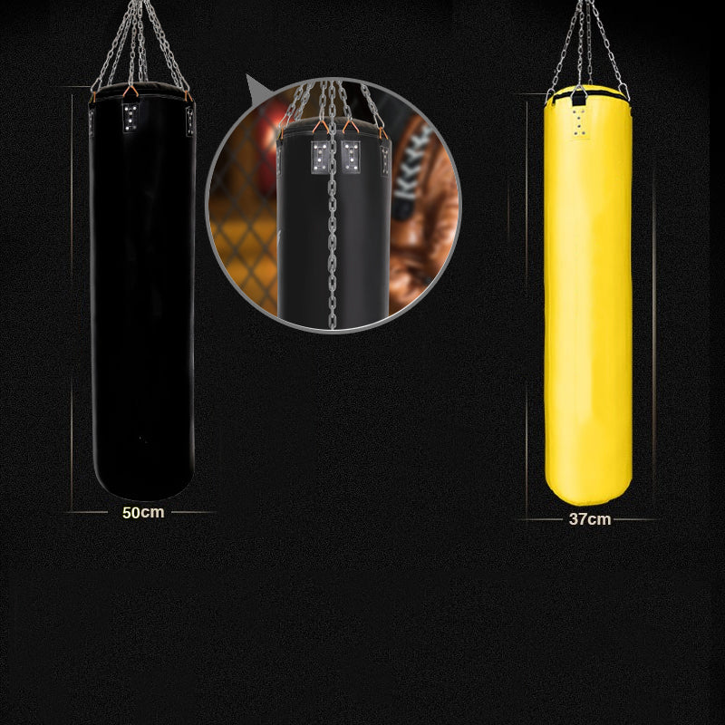 Premium Boxing Sandbag – High-Quality PU Punching Bag for Adult Practice – Durable Taekwondo, Karate & Thai Boxing Training – Includes Strong Metal Chain, Zipper Seal & Multiple Sizes