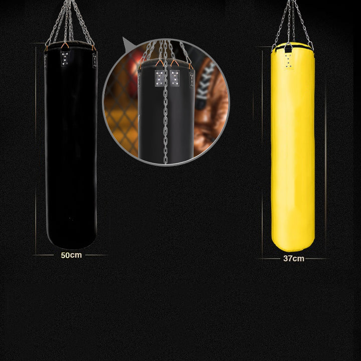 Premium Boxing Sandbag – High-Quality PU Punching Bag for Adult Practice – Durable Taekwondo, Karate & Thai Boxing Training – Includes Strong Metal Chain, Zipper Seal & Multiple Sizes